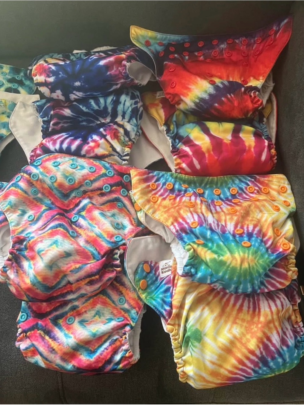 Tie-Dye Reusable Kids Cloth Diaper - Multicolor